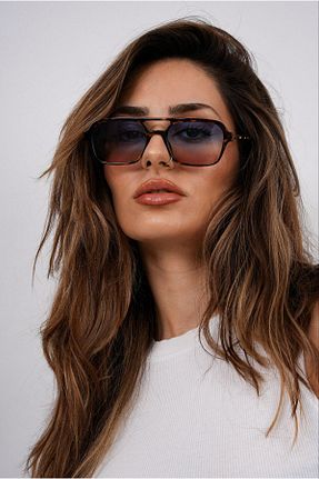 عینک آفتابی قهوه ای زنانه UV400 roscoe - کد 835563857
