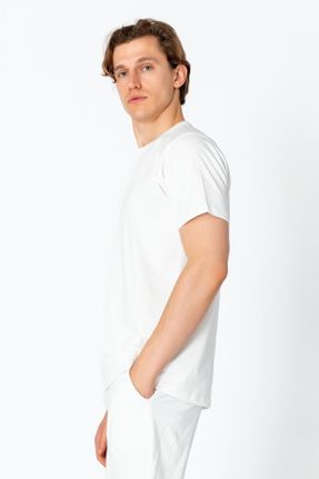 تی شرت سفید مردانه رگولار کد 803583419