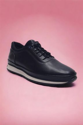 کفش لوفر مشکی مردانه چرم طبیعی پاشنه کوتاه ( 4 - 1 cm ) کد 753712931