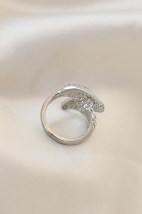 انگشتر جواهر زنانه فلزی کد 794614142