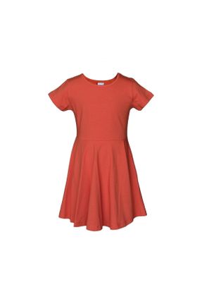 لباس نارنجی بچه گانه بافتنی پنبه (نخی) رگولار آستین-کوتاه کد 736990670