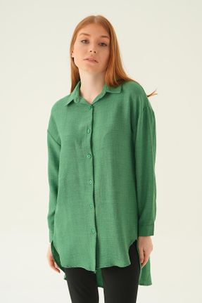پیراهن سبز زنانه رگولار کد 822977730