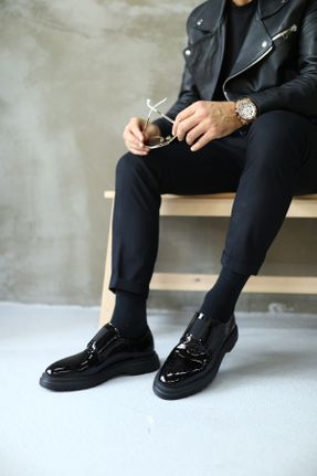 کفش کلاسیک مشکی مردانه پاشنه کوتاه ( 4 - 1 cm ) کد 381565843