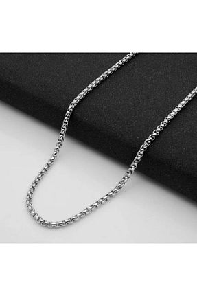 گردنبند استیل ( فولاد ) طوسی مردانه استیل (فولاد) Forentina - کد 835698446