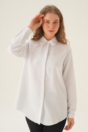 پیراهن سفید زنانه رگولار کد 824181720