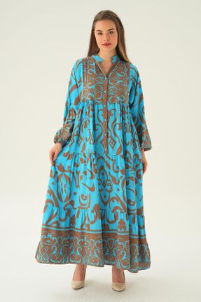 لباس آبی زنانه ریلکس بافتنی کد 822331957
