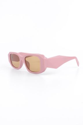 عینک آفتابی صورتی زنانه 51 UV400 ترکیبی سایه روشن هندسی کد 672839974