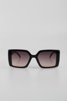 عینک آفتابی سبز زنانه 60 UV400 ترکیبی مات هندسی کد 820273077