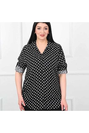 پیراهن سایز بزرگ مشکی زنانه سایز بزرگ TUSSE - کد 704536579