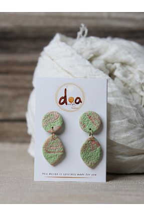 گوشواره جواهر رنگی لزران Doa Design - کد 835725879