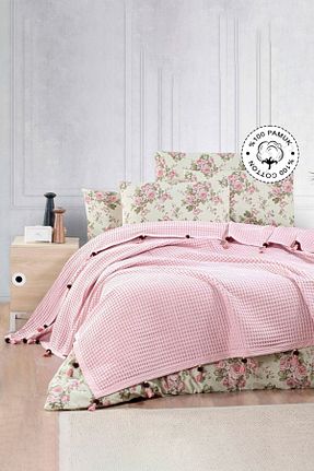 پیکه و ست پیکه دونفره صورتی پنبه ای Vionel Home - کد 312008446