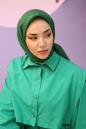 شال سبز زنانه ویسکون Silk Home - کد 802843341