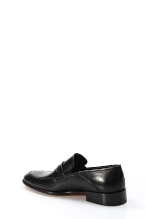 کفش کژوال مشکی مردانه چرم طبیعی پاشنه کوتاه ( 4 - 1 cm ) پاشنه ساده کد 36408899