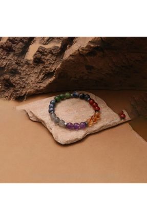 دستبند جواهر طوسی زنانه سنگ طبیعی کد 811948170