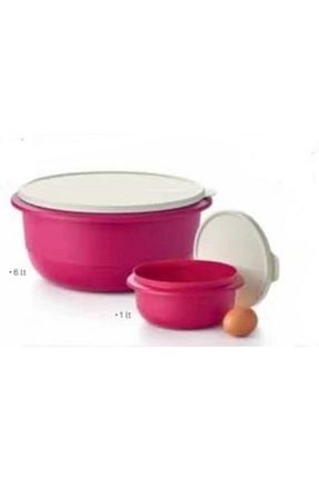 ظرف نگهداری صورتی پلاستیک Tupperware - کد 102424308