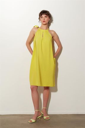 لباس زرد زنانه بافتنی گلوژ کد 731741687
