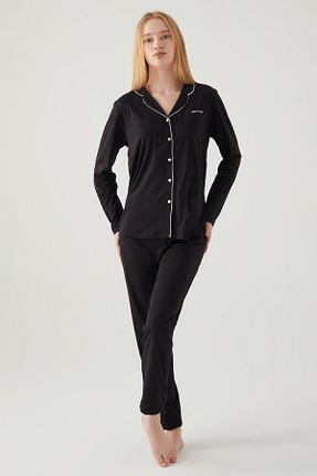 ست لباس راحتی قهوه ای زنانه ساده Pierre Cardin - کد 835439142