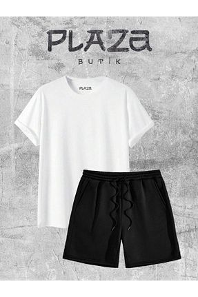 ست بالاتنه و پائین تنه مشکی زنانه بافتنی Plaza Butik - کد 835501652