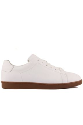 کفش کژوال سفید مردانه چرم طبیعی پاشنه کوتاه ( 4 - 1 cm ) پاشنه ساده کد 318405837
