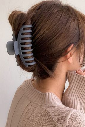 گیره سر طوسی زنانه سیلیکون PREGIO - کد 800187548