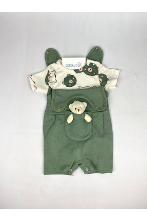 ست نوزادی سبز بچه گانه پنبه ای bebekyol - کد 826036318
