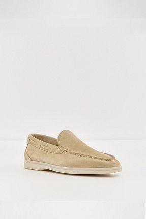 کفش لوفر بژ زنانه چرم خالص Aldo - کد 832420091