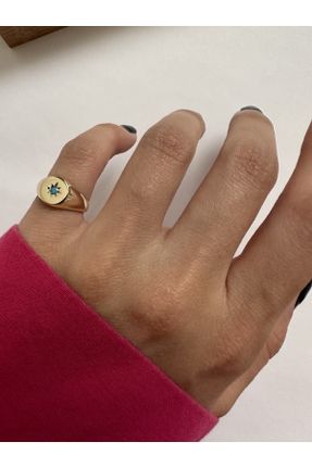 انگشتر جواهر طلائی زنانه روکش طلا کد 742709897