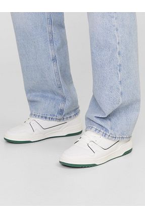 کفش اسنیکر سفید مردانه بند دار Jack & Jones - کد 806151356