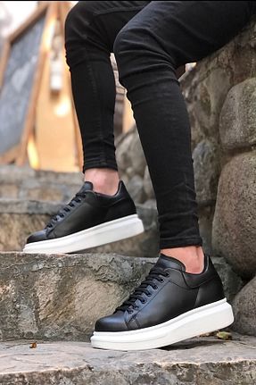 کفش اسنیکر مشکی مردانه بند دار Pluvia Shoes - کد 348312288