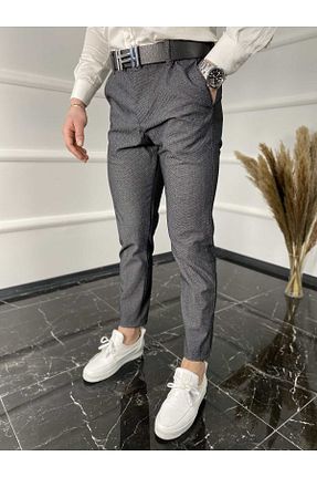 شلوار طوسی مردانه پنبه ای MİX CLOTHES - کد 195634248