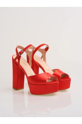 کفش مجلسی قرمز زنانه پاشنه بلند ( +10 cm) پاشنه پلت فرم کد 468521442