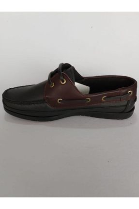 کفش کژوال قهوه ای مردانه چرم طبیعی پاشنه کوتاه ( 4 - 1 cm ) پاشنه نازک کد 472843732