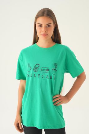 تی شرت سبز زنانه کد 827790082