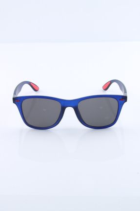 عینک آفتابی سرمه ای مردانه 59+ UV400 ترکیبی سایه روشن هندسی کد 97224320