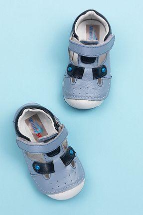 کفش کلاسیک آبی بچه گانه چرم خالص Windy Shoes - کد 761067875