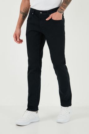 شلوار جین سرمه ای مردانه پاچه لوله ای استاندارد کد 835711688