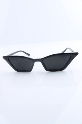 عینک آفتابی مشکی زنانه 59+ UV400 ترکیبی سایه روشن هندسی کد 97227712