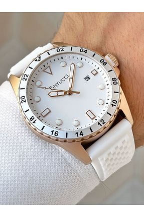 ساعت مچی سفید مردانه 41-45 میلی متر Ferrucci - کد 790285517