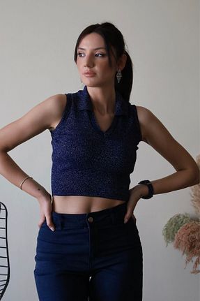 سوئیتر سرمه ای زنانه تریکو madamedoyou - کد 818117568