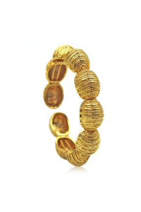 دستبند جواهر طلائی زنانه کد 447170493