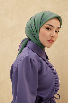 روسری بنفش پلی استر 90 x 90 کد 792505024