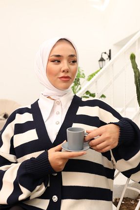 روسری سفید پلی استر Silk Home - کد 780257622