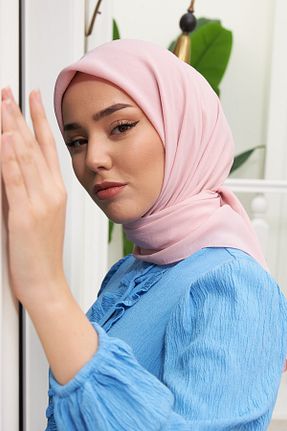 روسری صورتی پنبه ای Silk Home - کد 683385604