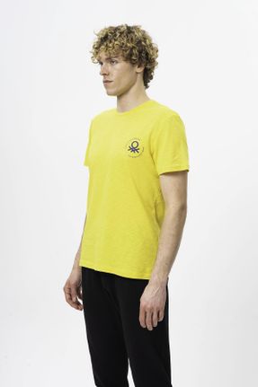 تی شرت زرد مردانه رگولار کد 794875572
