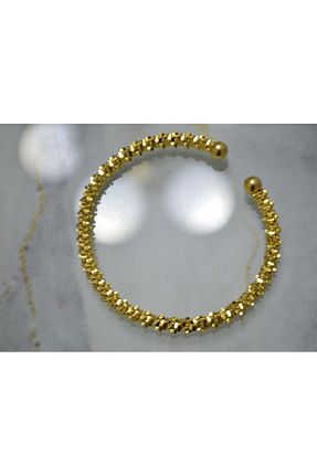 دستبند استیل (فولاد) طلائی زنانه استیل (فولاد) Gold Accessories - کد 811081755