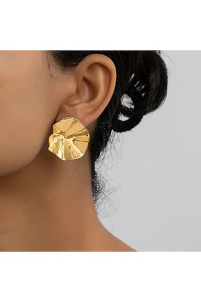 گوشواره جواهر طلائی آهن DEMOKAN - کد 835758693