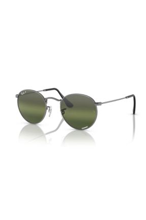 عینک آفتابی متالیک مردانه 53 UV400 فلزی سایه روشن گرد کد 833464980