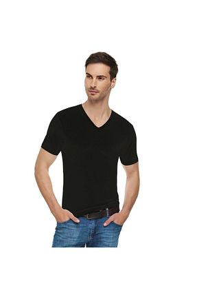 بادی مشکی مردانه یقه هفت Tutku Elit - کد 86314145