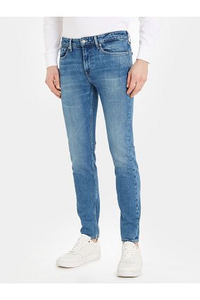 شلوار جین سرمه ای مردانه پاچه لوله تفنگی Calvin Klein - کد 767768707