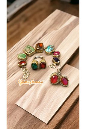 ست نقره رنگی زنانه زیرکن Gümüşhanesi - کد 791316632